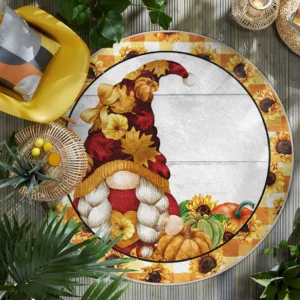 Harvest Sunflower Round Living Room Rug